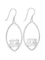 Lotus Blossom Dangle Earrings