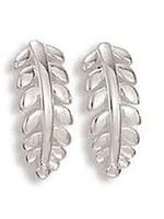 Earrings Fern Leaf Post SS