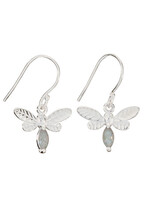 Earrings SS Labradorite Dragonfly