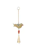 Wind Chime Mosaic Bird with Bells 12" Long