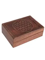 Wooden Flower of Life Box
