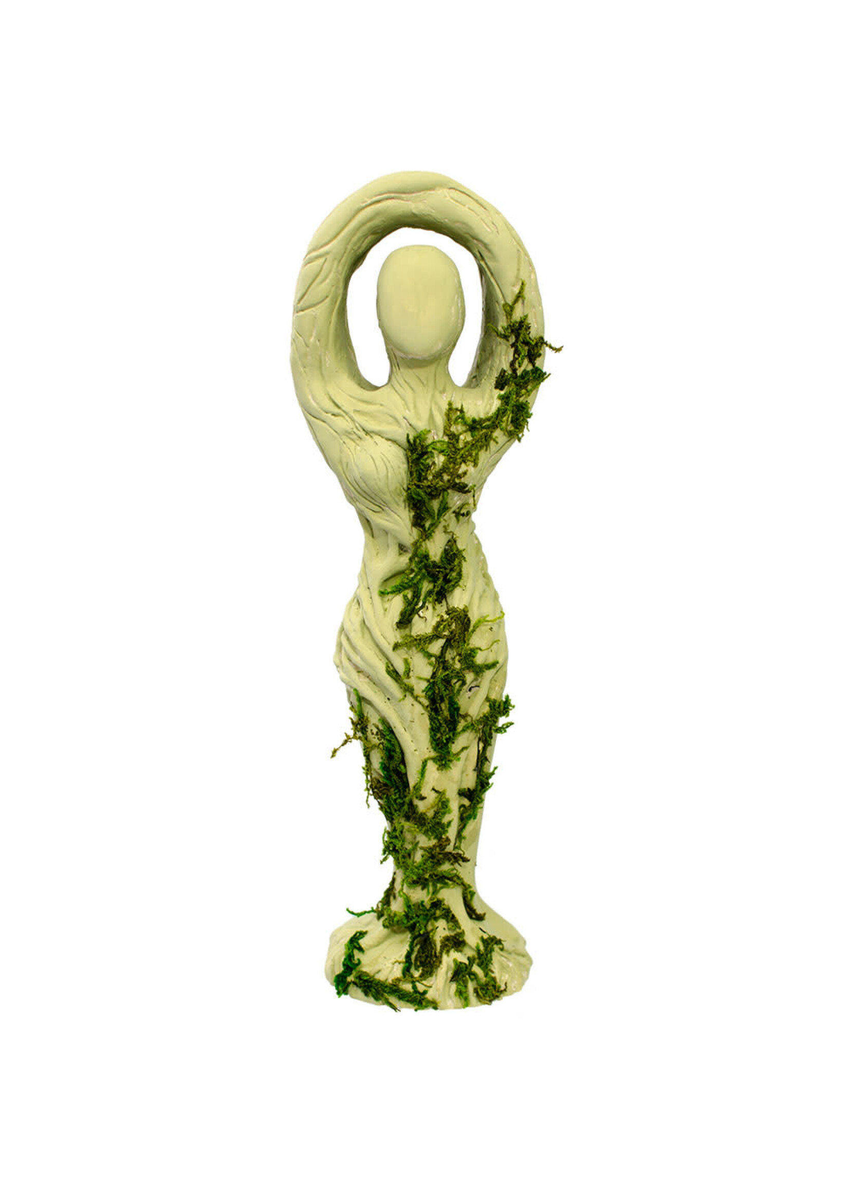 Gypsum Cement Tree Goddess 9.5"H