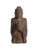 Volcanic Stone Statue Praying Buddha Bust