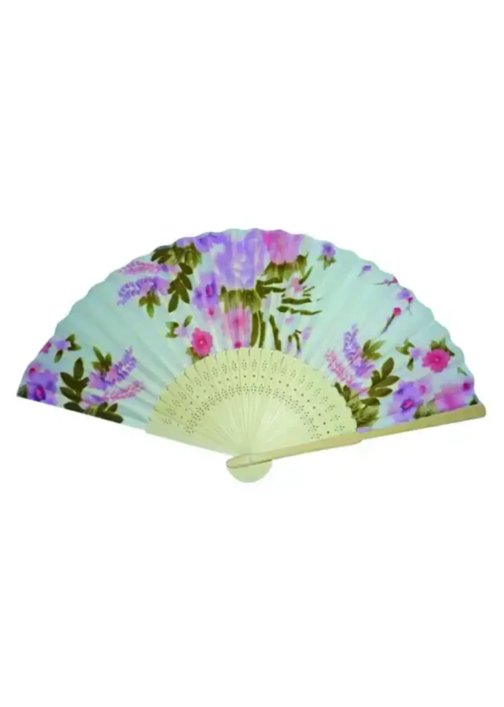 Floral Silk Fan