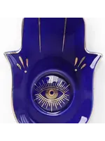 Ceramic Evil Eye Hamsa Dish
