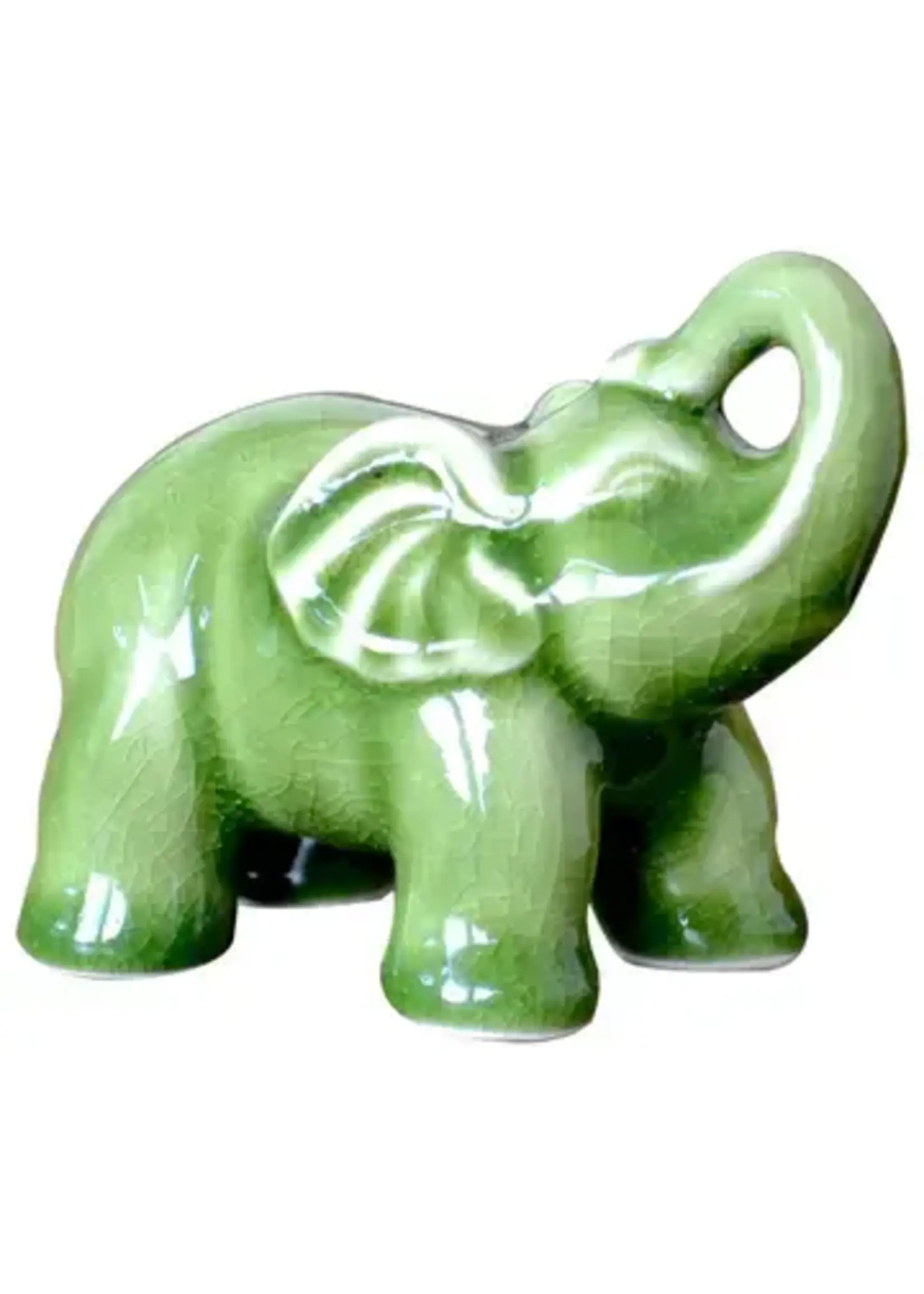 Ceramic Crackle Celdaon Elephant