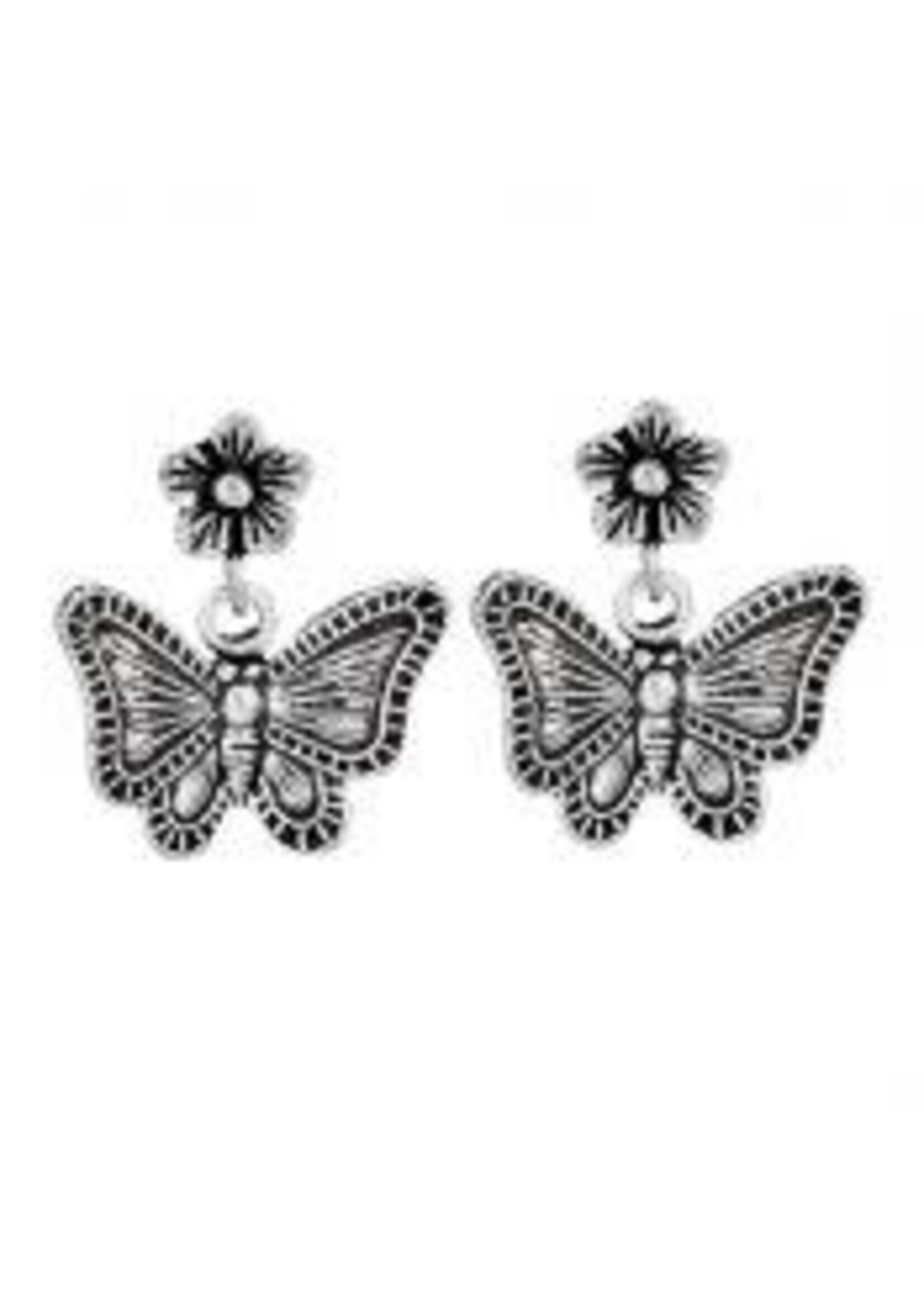 Earrings Butterfly Dangle Stud