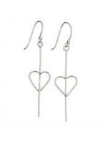 Earrings Heart on a Stick