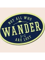 Soul Flower Sticker Not All Who Wander