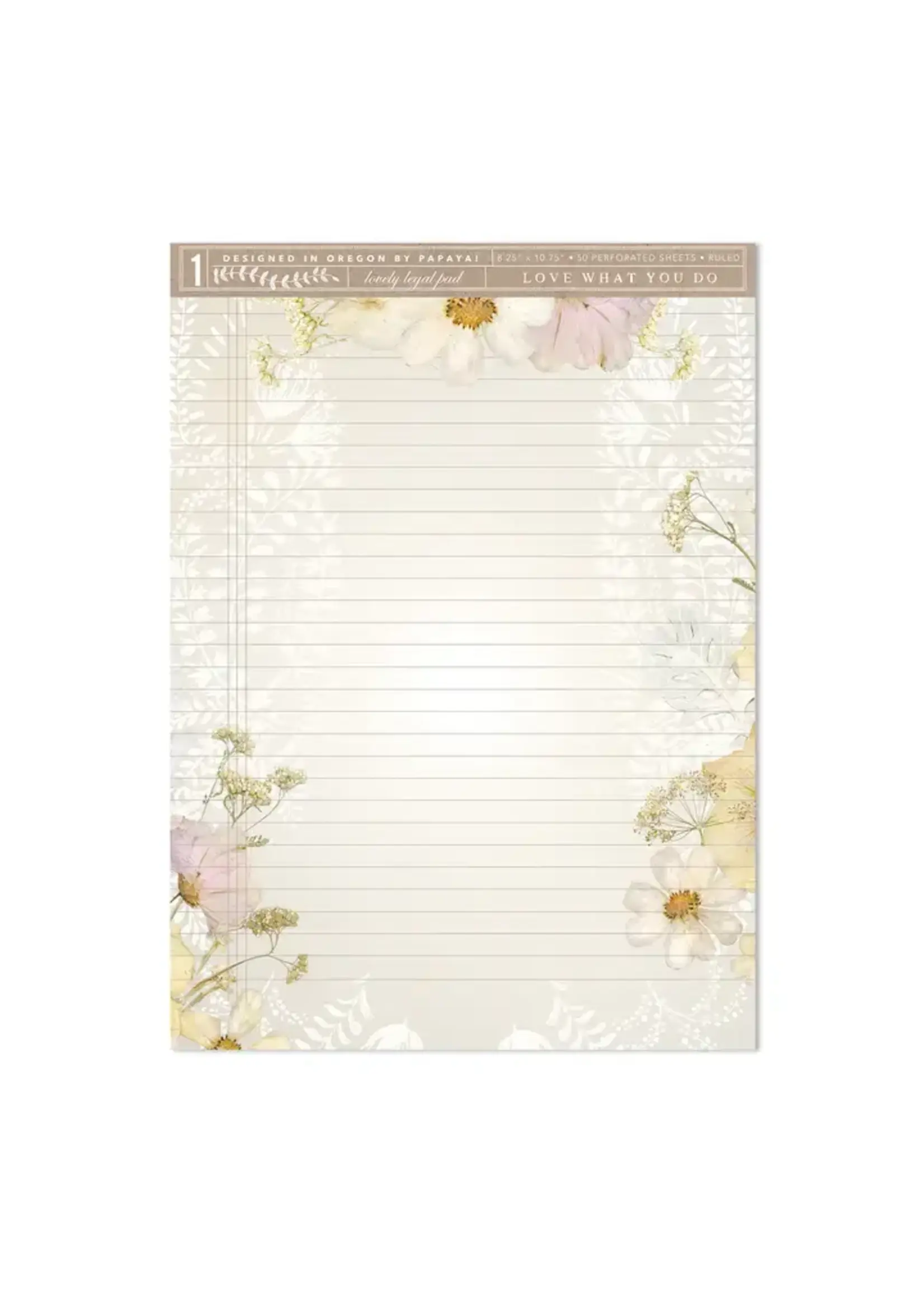 Papaya Legal Pad Cosmo Lace