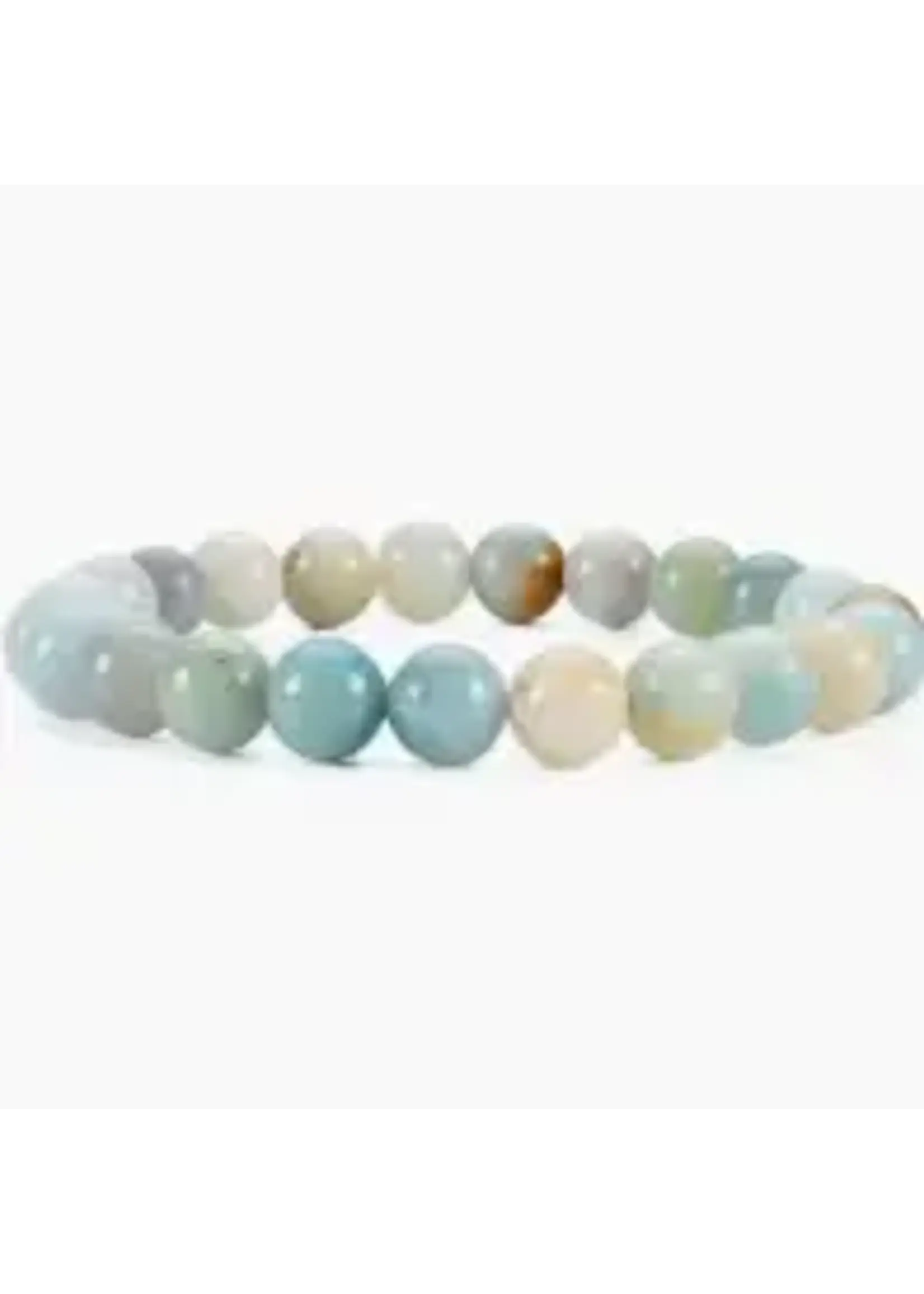 8mm Crystal Stone Stretch Bracelets Amazonite