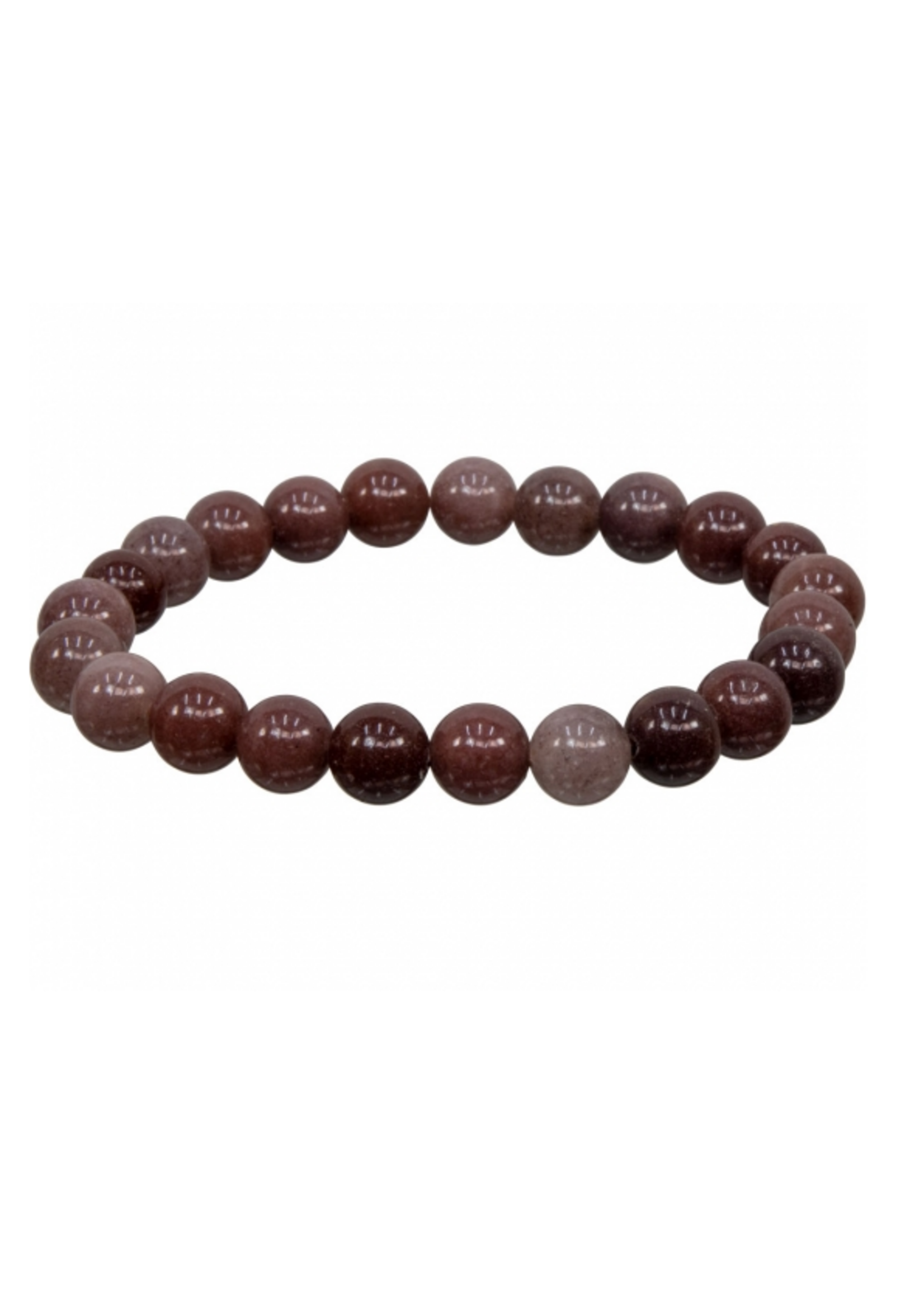 8mm Crystal Stone Stretch Bracelets Purple Aventurine