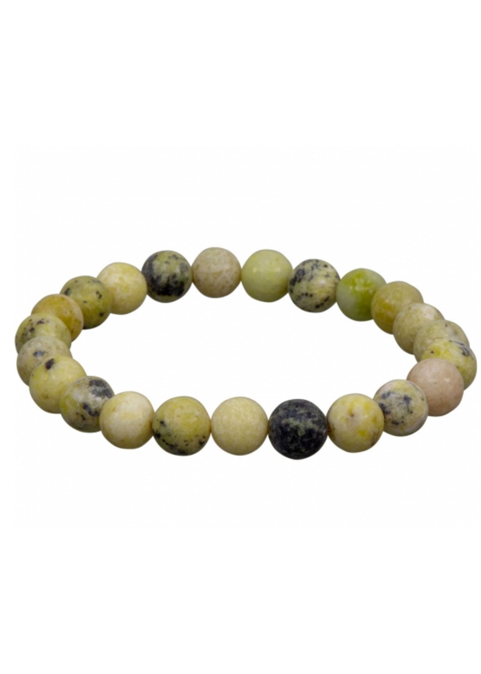 8mm Crystal Stone Stretch Bracelets Serpentine