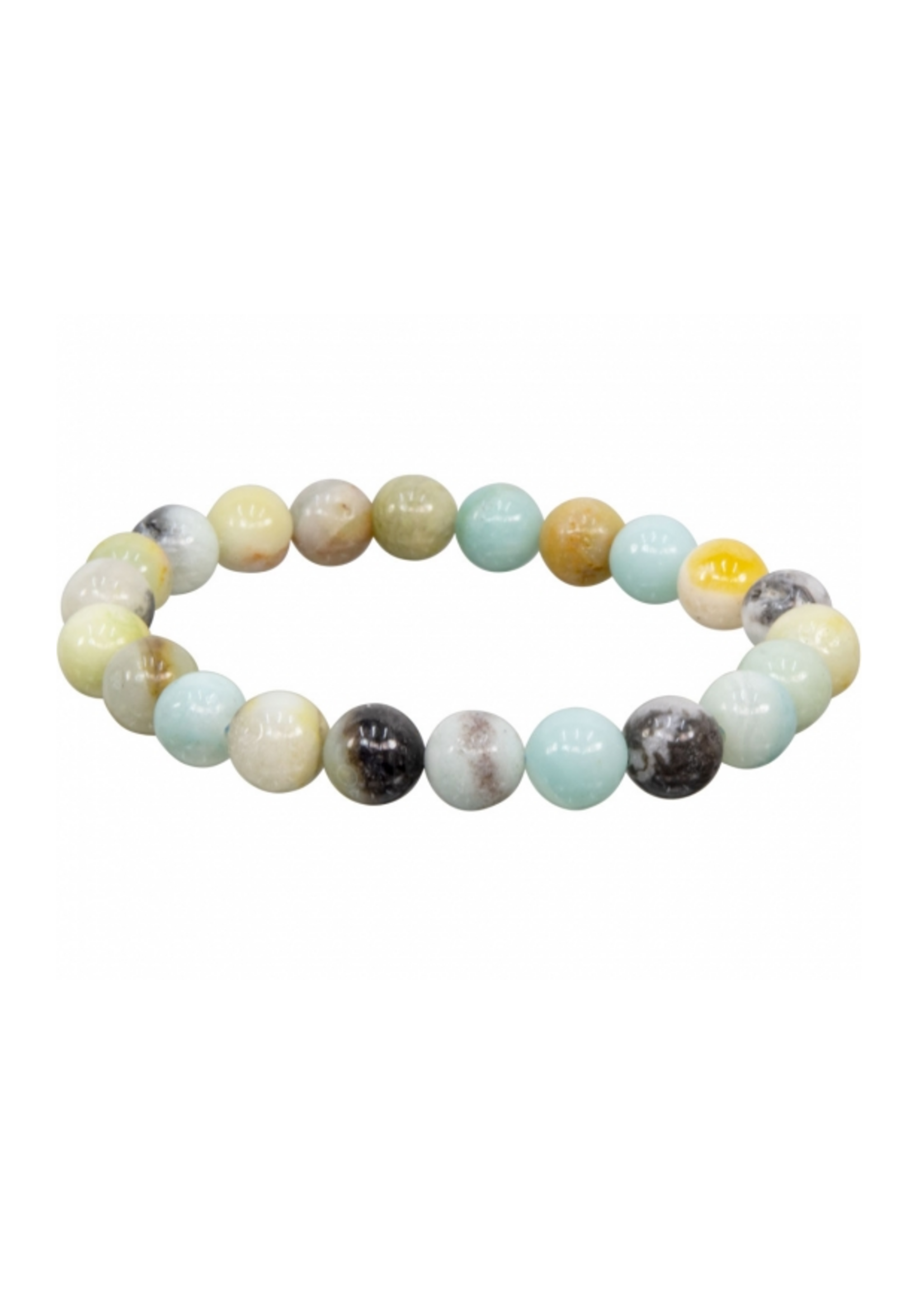 8mm Crystal Stone Stretch Bracelets Mixed Amazonite