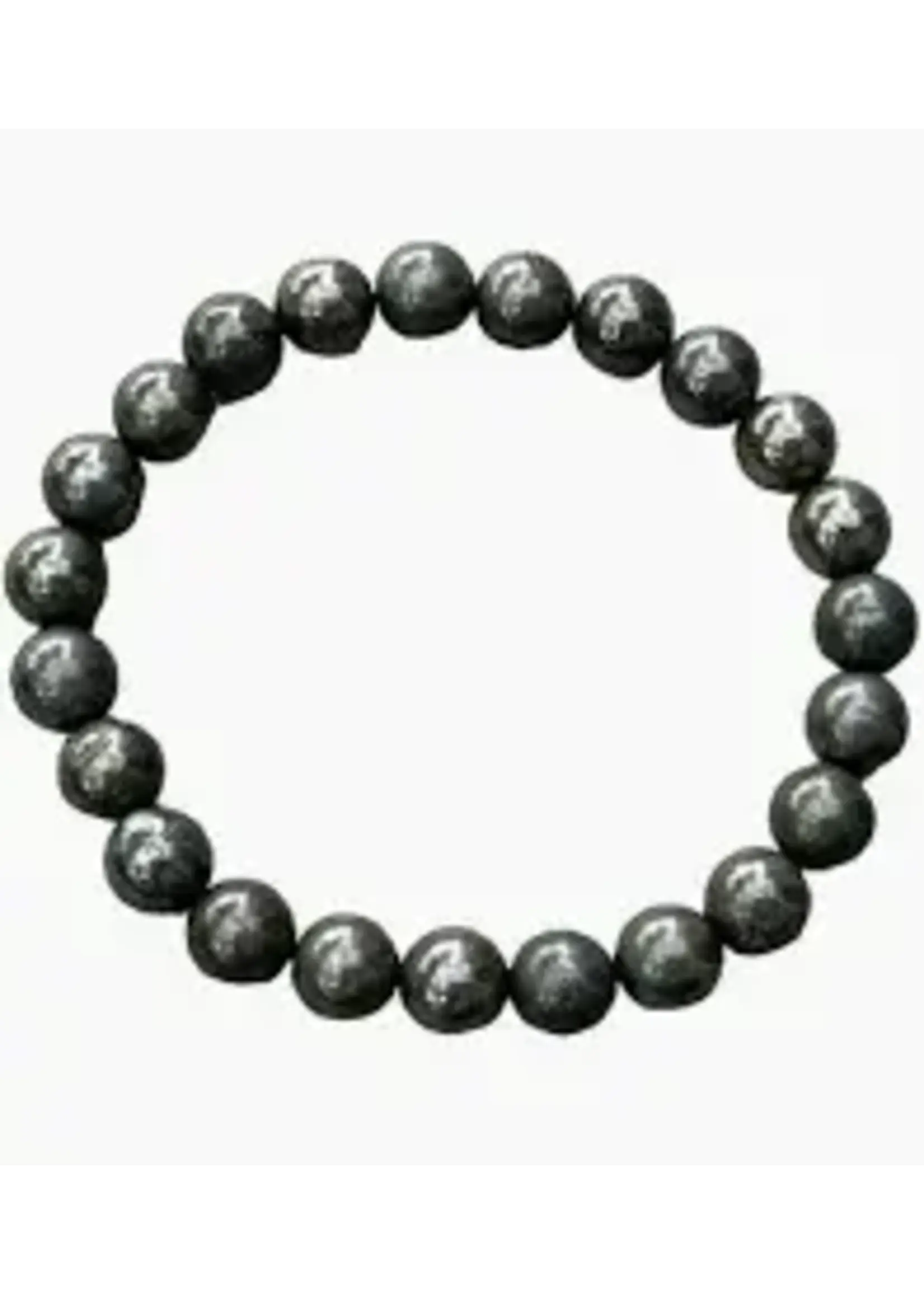 Bracelet Crystal Energy Bead Stretch Pyrite 8mm