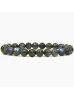 Bracelet Crystal Energy Bead Stretch Labradorite Stone of Transformation 8mm
