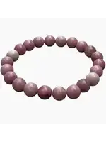 Bracelet Crystal Energy Bead Stretch Rhodonite Stone of Compassion 8mm