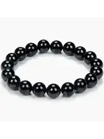 Bracelet Crystal Energy Bead Stretch Black Tourmaline 8mm