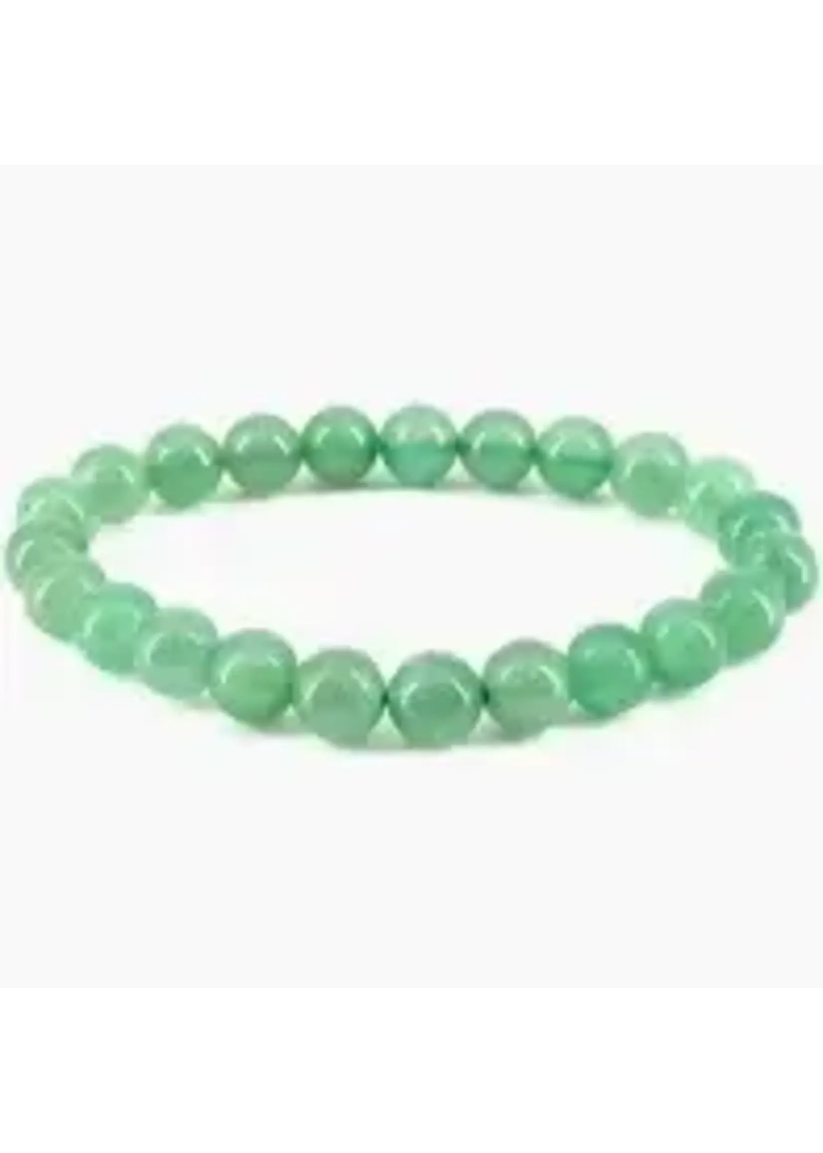 Bracelet Crystal Energy Bead Stretch Green Aventurine 8mm