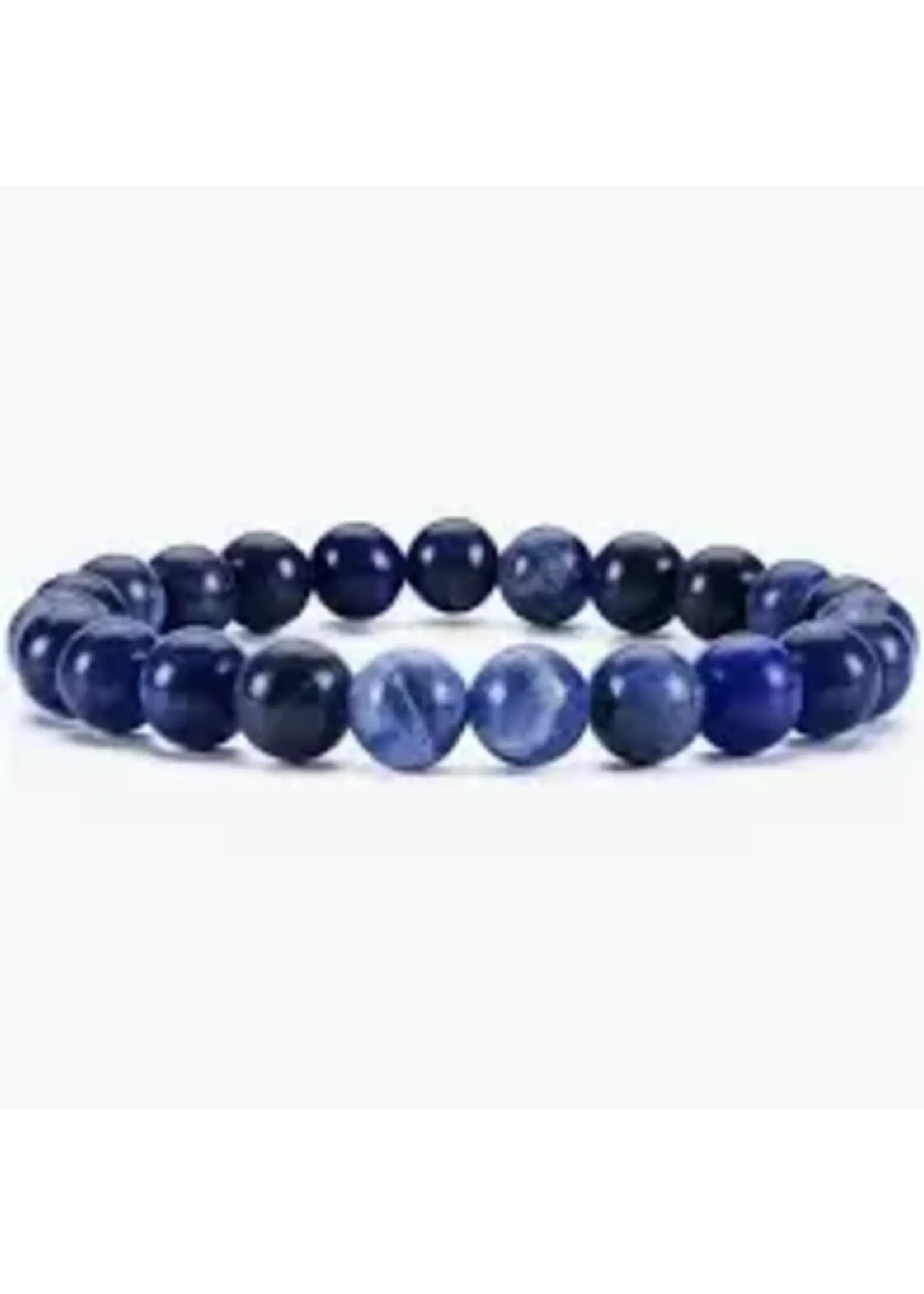 Bracelet Crystal Energy Bead Stretch Sodalite Stone of Truth 8mm