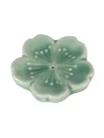 Incense Holder Sakura Cherry Blossom Green 2"