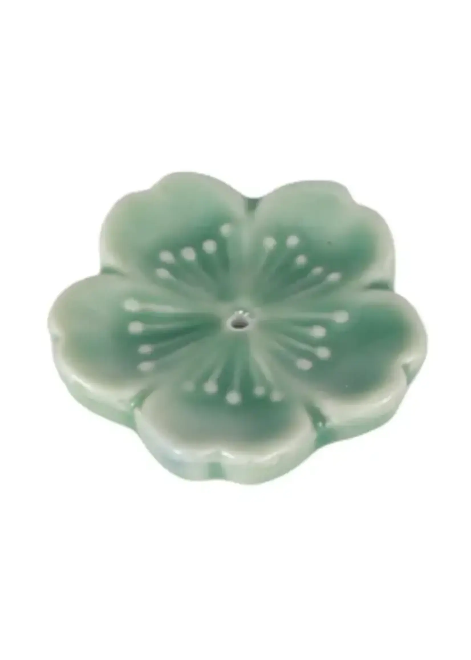 Incense Holder Sakura Cherry Blossom Green 2"