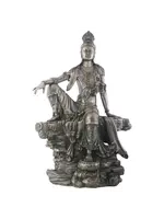 Statue Water & Moon Kuan Yin 8.5" X 6" X 14"