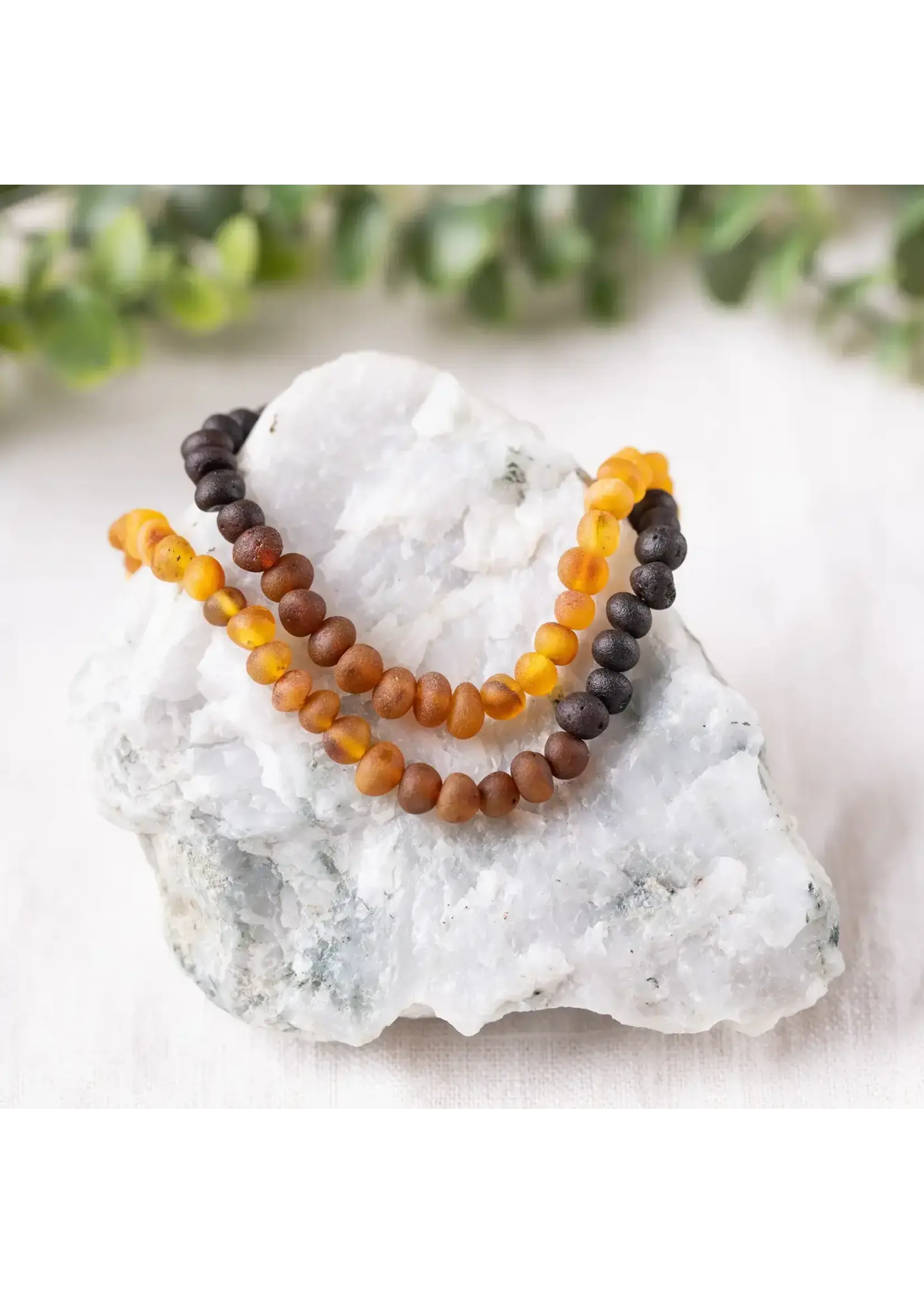 RBAmber Necklace Raw Ombre Baltic Amber 18"