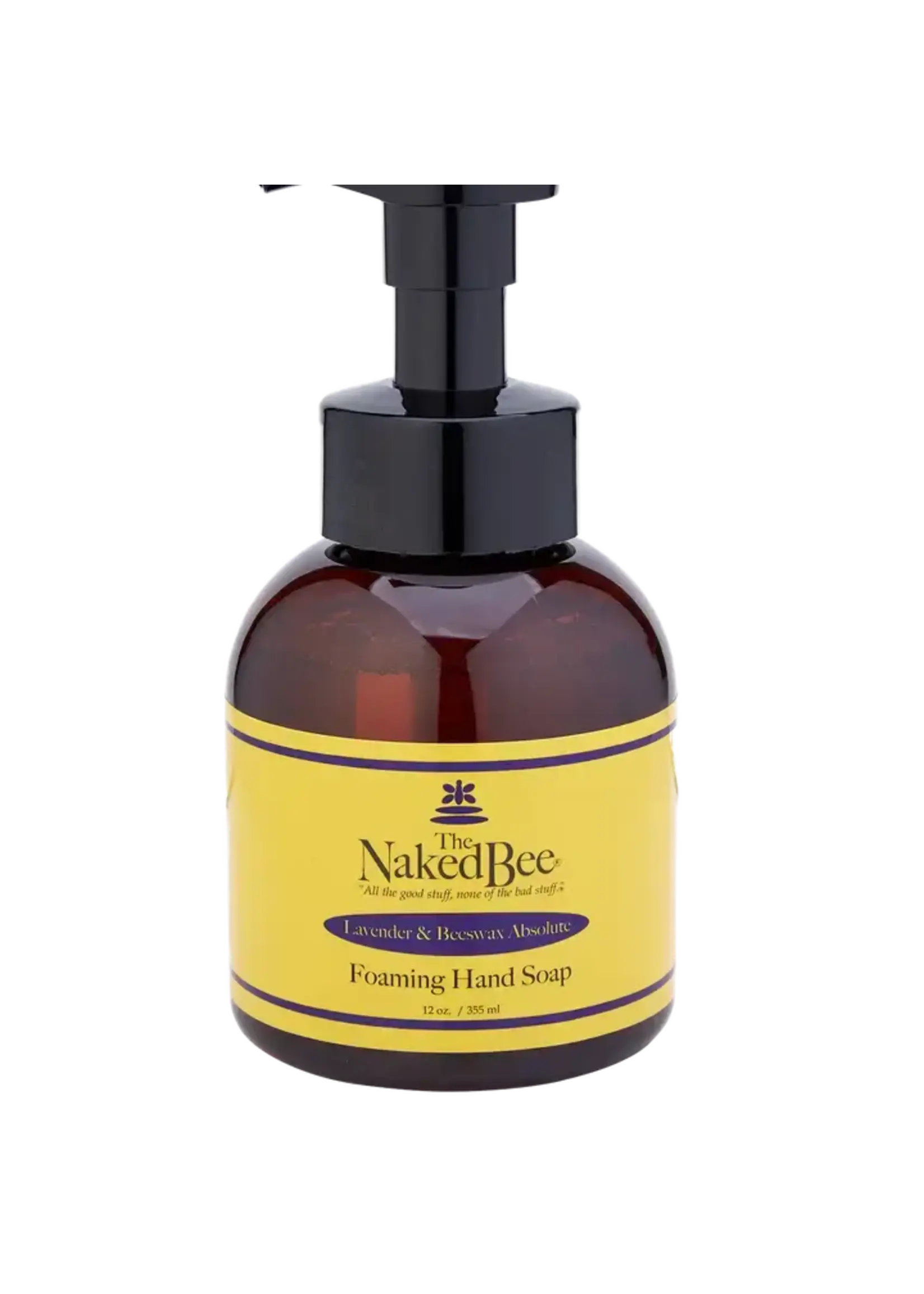 Naked Bee Hand Soap Foaming Lavender and Beeswax 12 oz