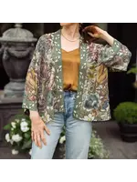 Kimono Cropped Love Grows Wild Pixie with Bees