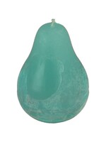 Candle Pear Turquoise Timber