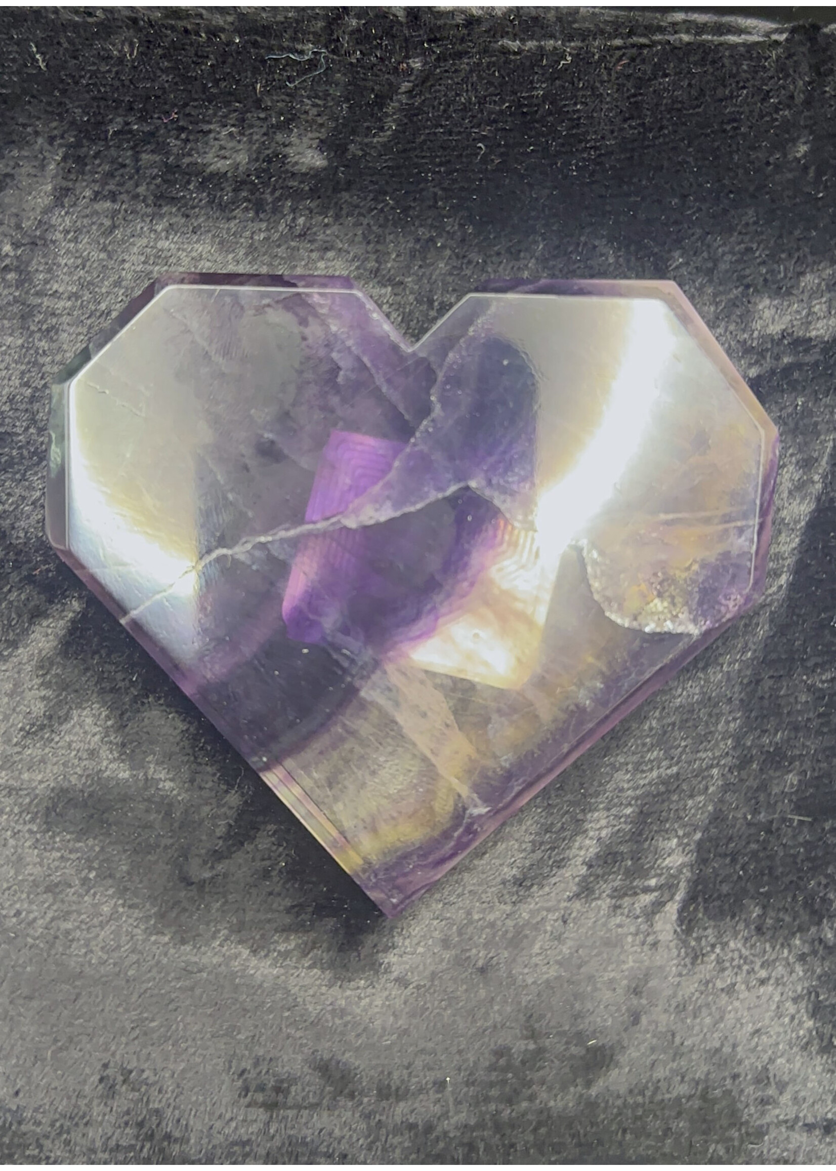 Fluorite Premium Heart Slab