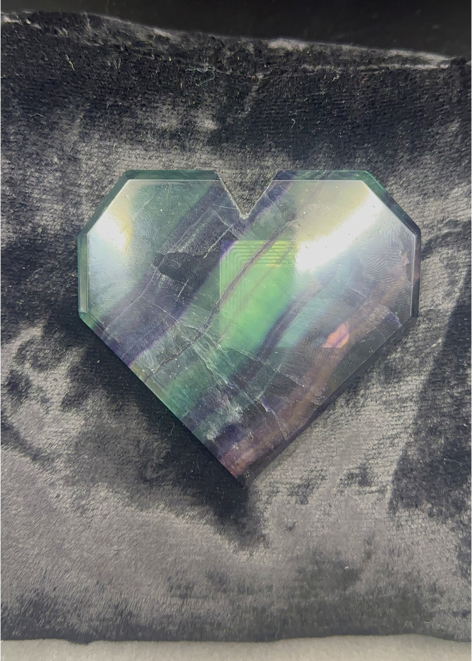 Fluorite Premium Heart Slab