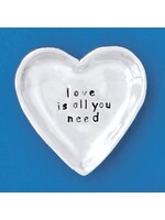 Charm Bowl Heart Pewter Love Is All You Need