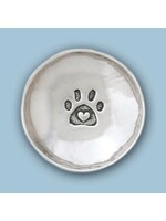 Charm Bowl Pewter Paw Print