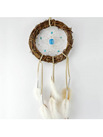 Dream Catcher Twig with Turquoise Stones 6"