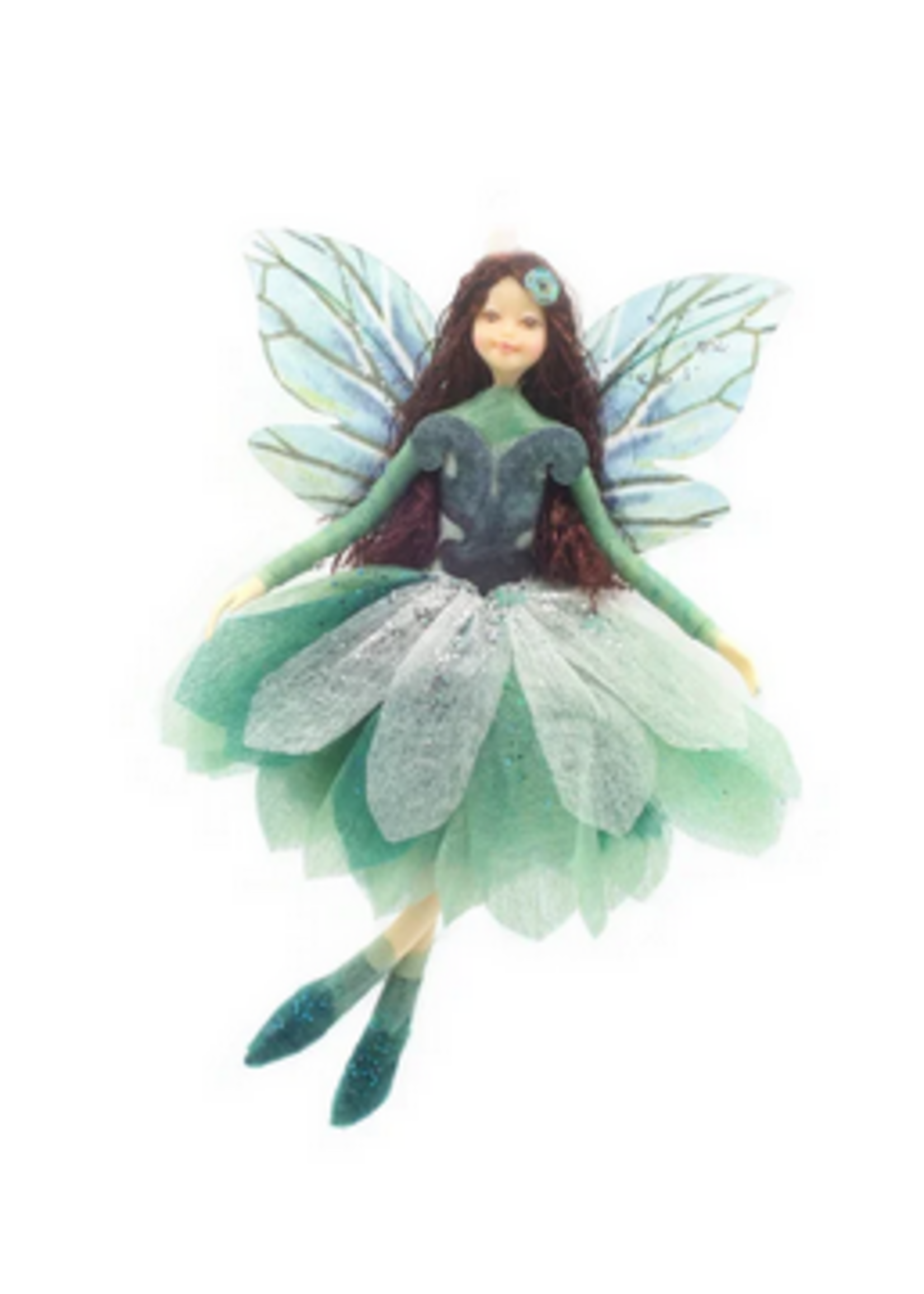 From Here To There FTTH Fairy Glitter White Green Dark Brown Hair
