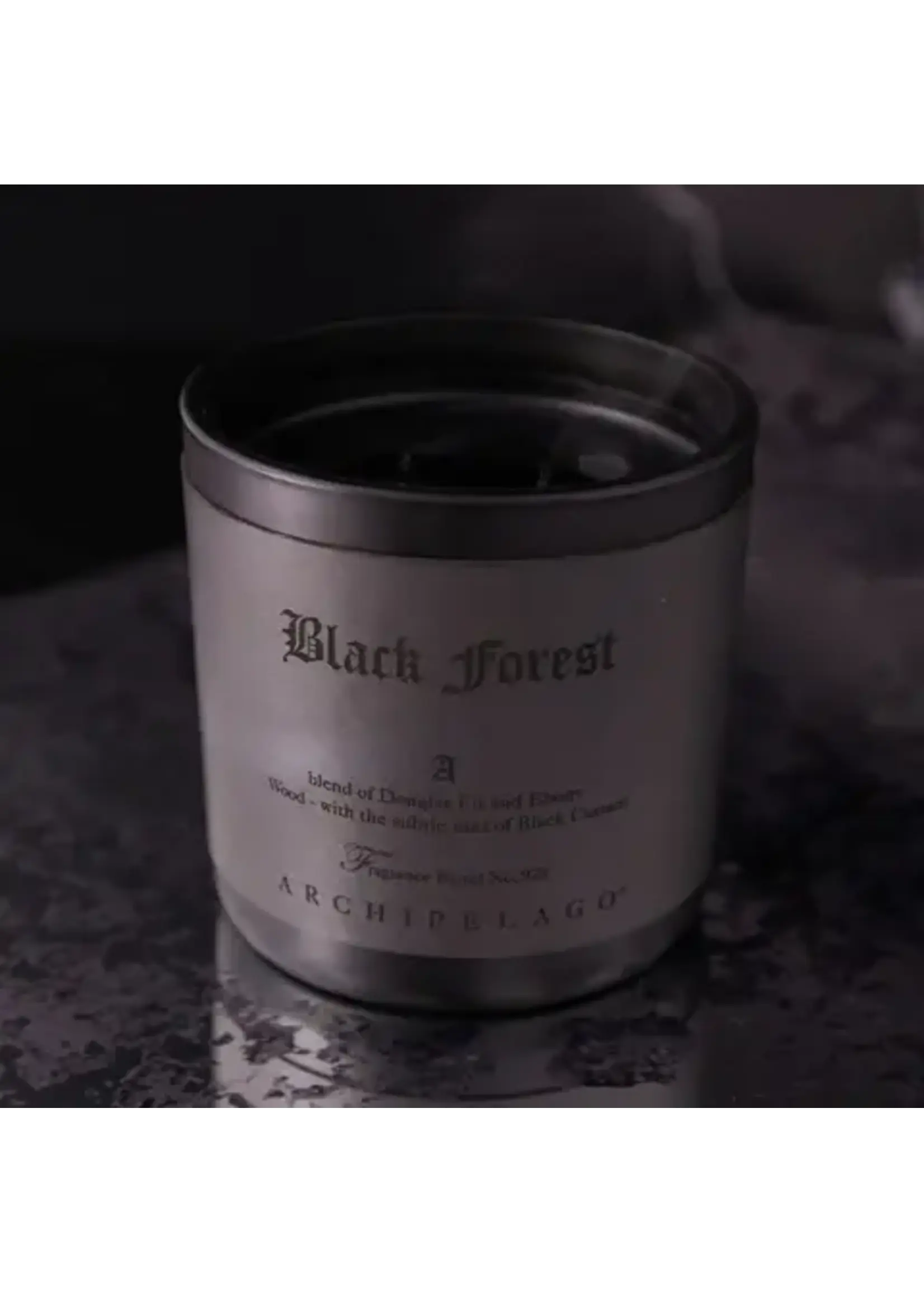 Candle Black Forest Letterpress Black Current, Dark Ebony Wood and Douglas Fir 13oz