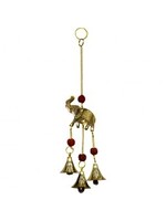 Brass Elephant Chime w/ Rudraksha Beads
