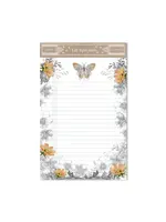 Papaya Little Legal Pad Paisley Butterfly 4.25"x6"