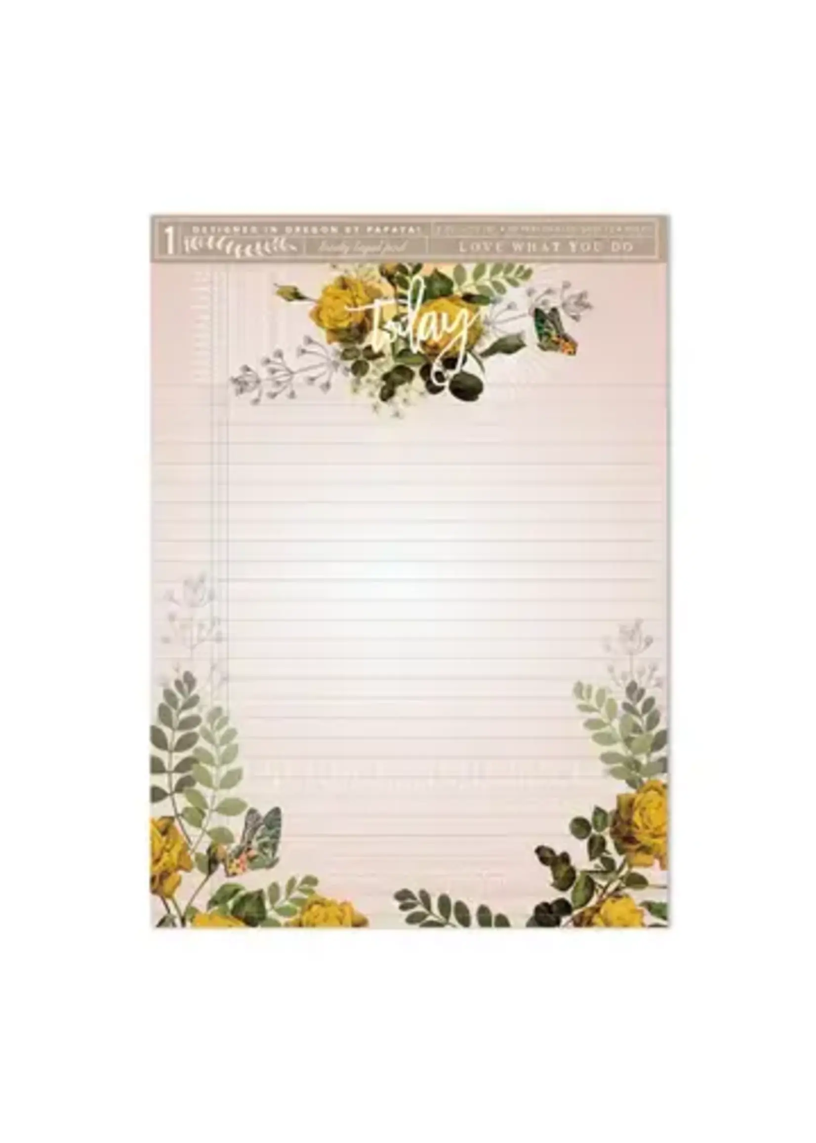 Legal Pad Pink Bouquet