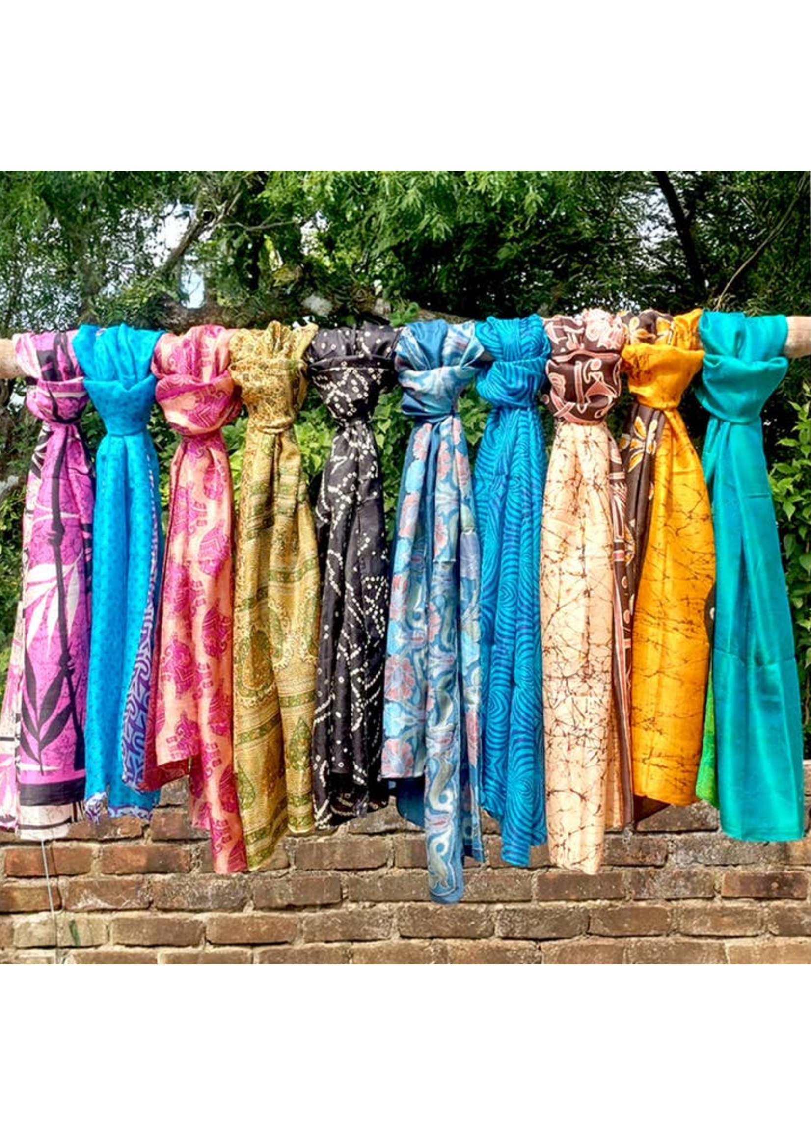Scarf Up-Cycled Silk Sari
