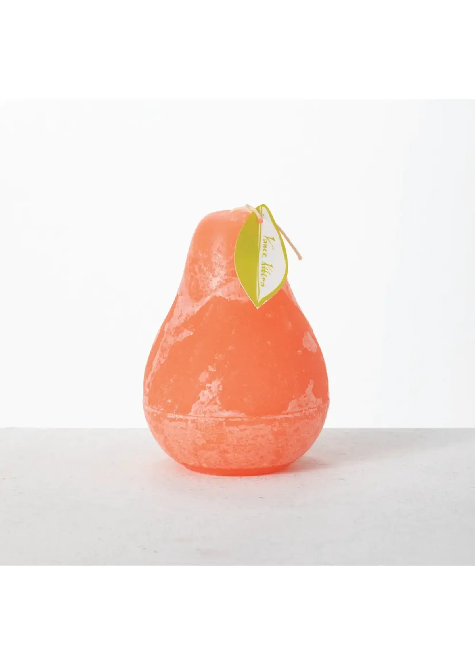 Candle Pear Coral Timber