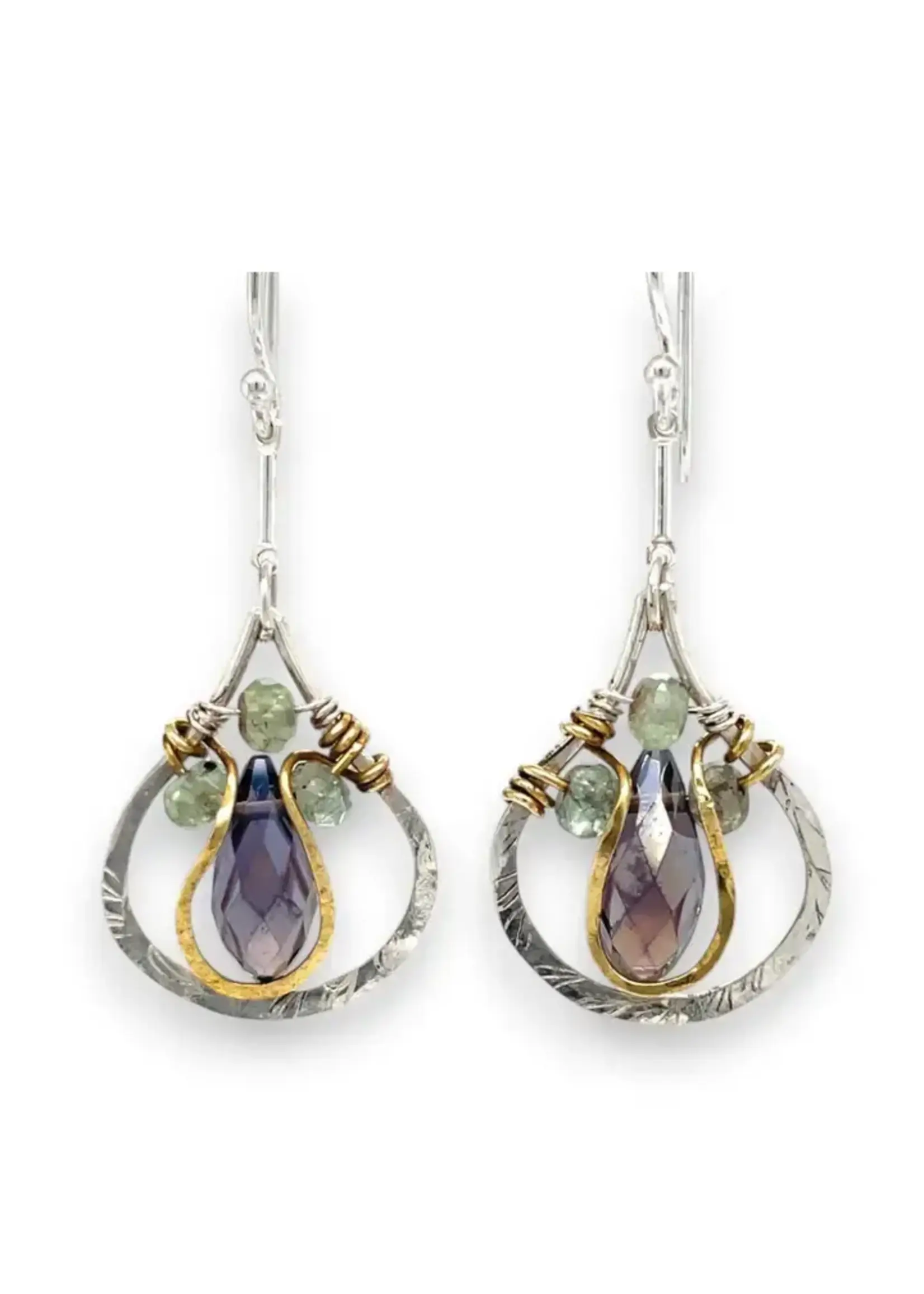 Earrings Thistle Kyanite