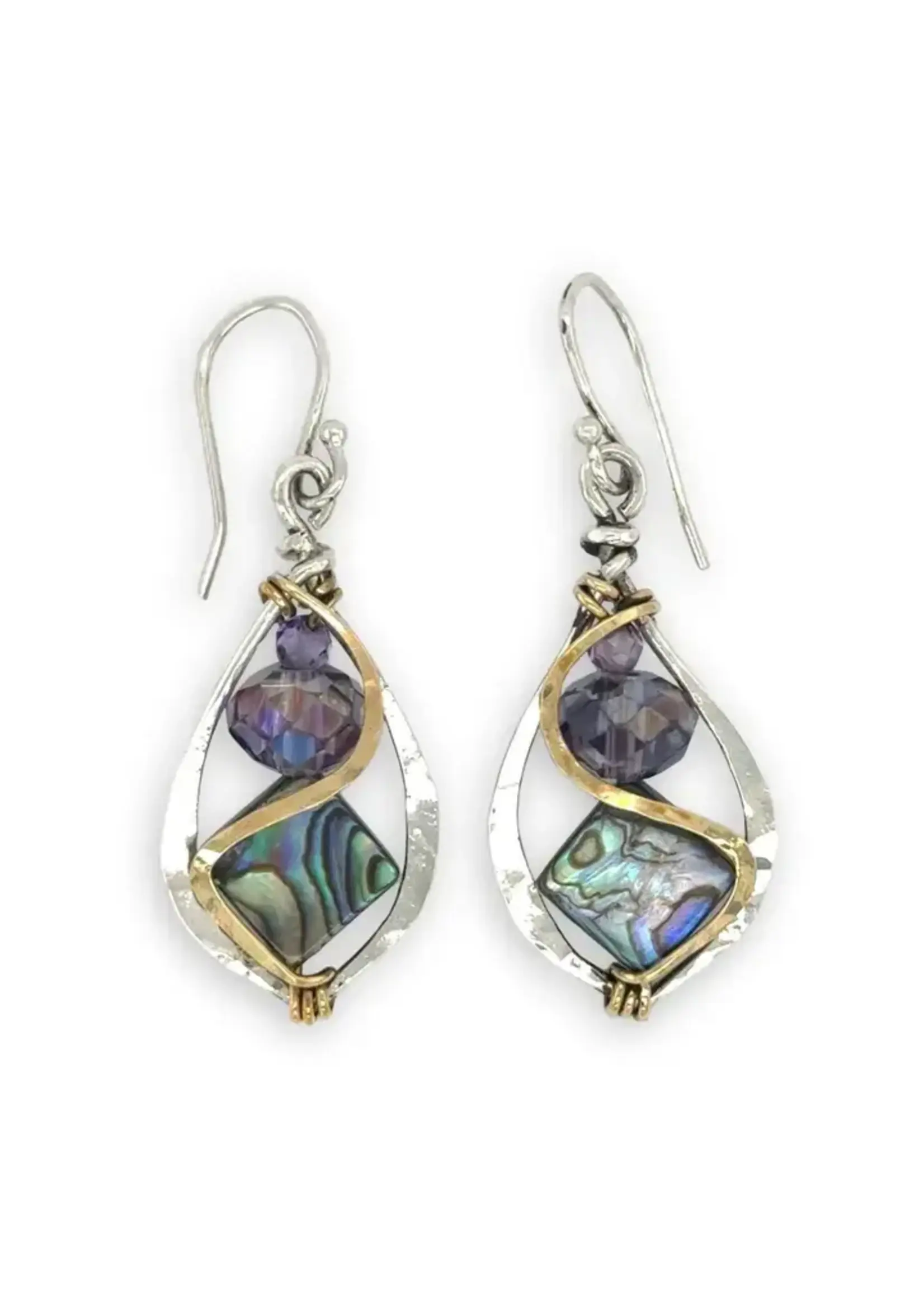 Crescent Abalone Earrings