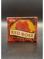 Hem Incense Cone - Red Rose 10 cones