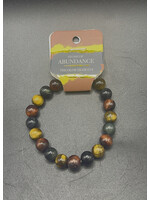 Tricolor Tiger Eye 8mm Bracelet