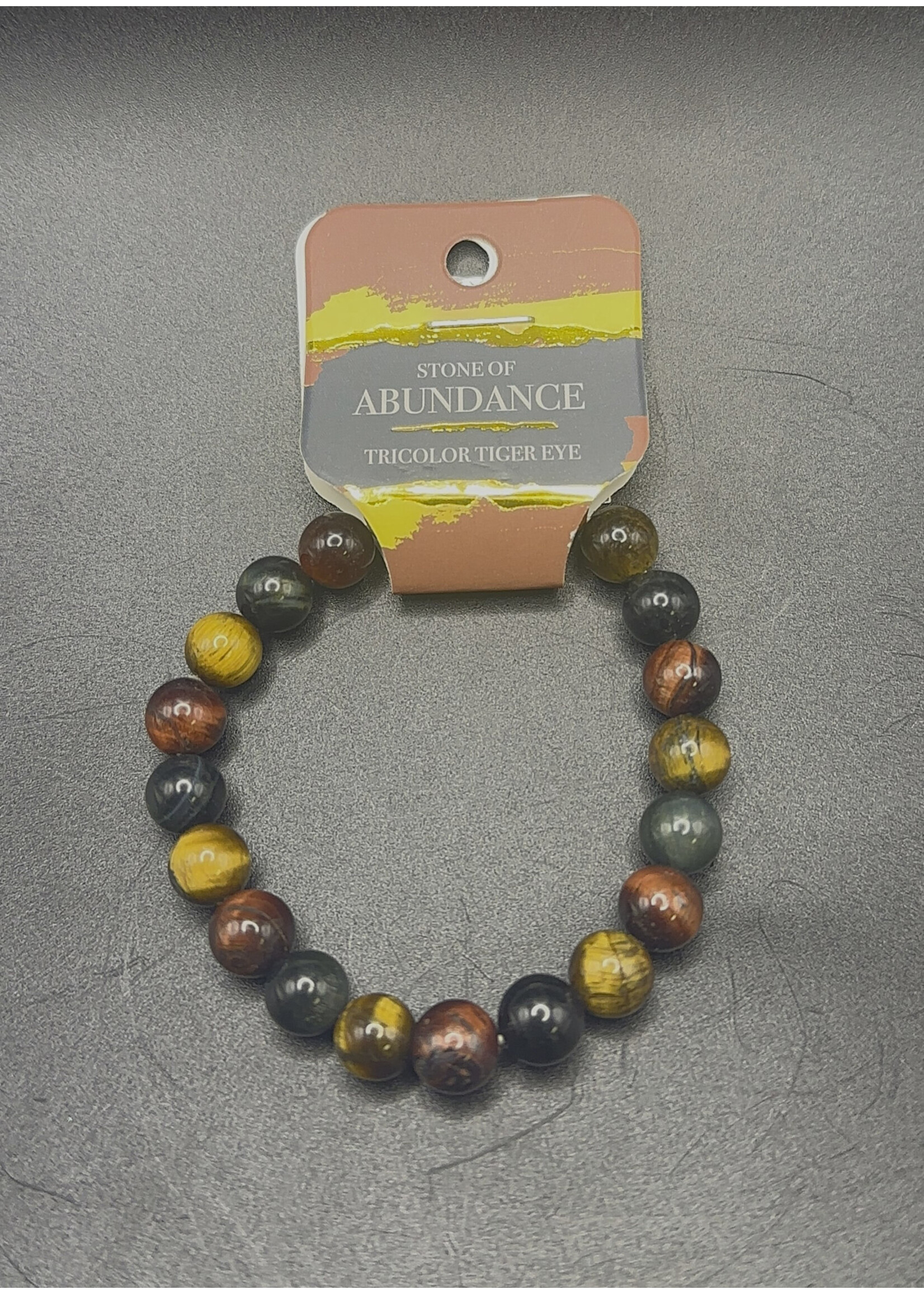 Tricolor Tiger Eye 8mm Bracelet