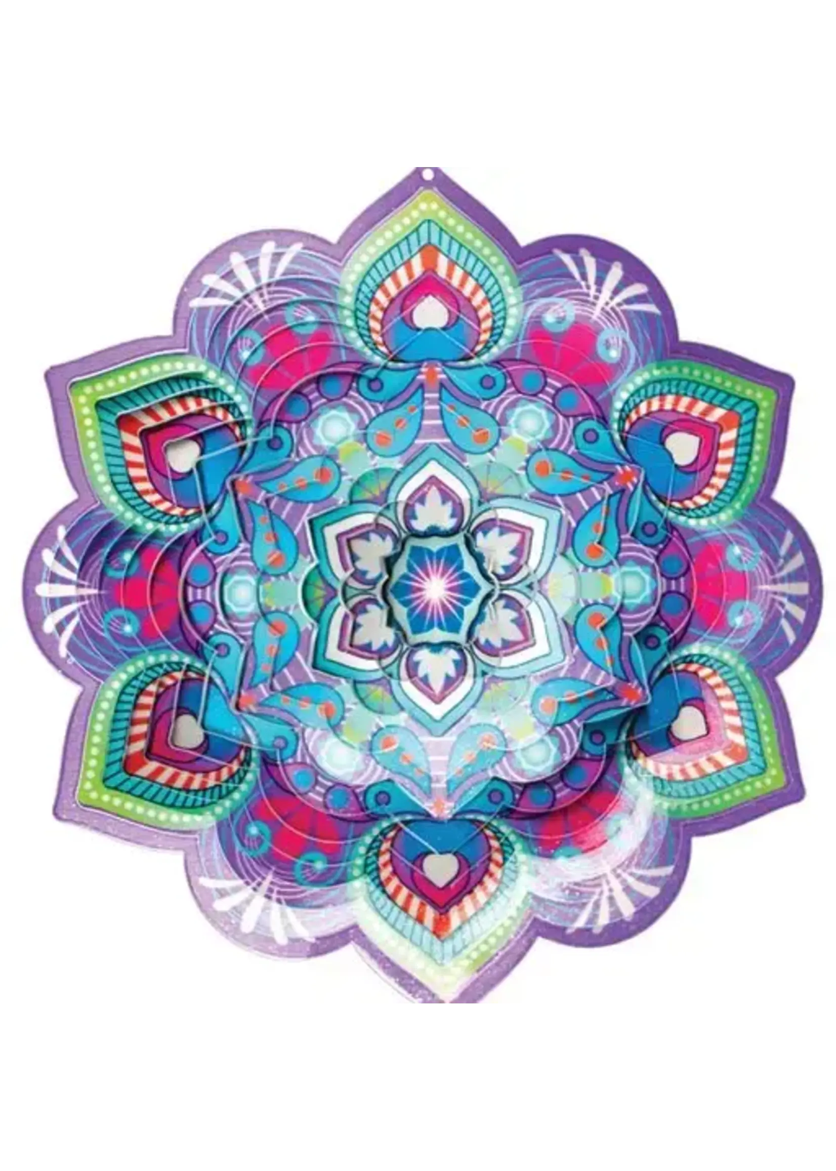 Lotus Mandala - Large Wind Spinner