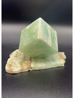 Caribbean Calcite Cut Cube w/Flat Display (2 Pieces)